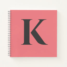 Initial Letter | Monogram Modern Stylish Trendy Notebook