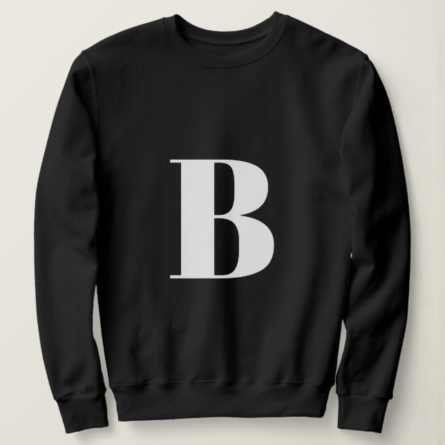Initial Letter | Monogram Modern Stylish Trendy Sweatshirt (Design Front)