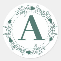 Initial Letter Monogram Personalized