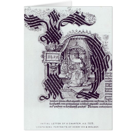 Initial Letter of a Charter Cards (Front)