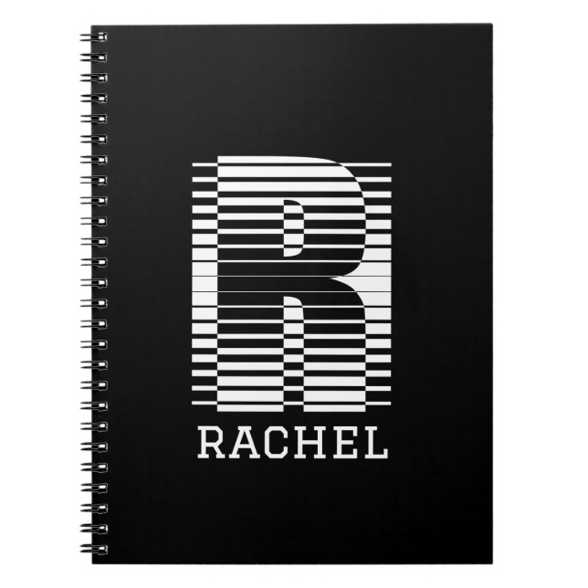 INITIAL LETTER R - ALPHABET NAME R NOTEBOOK (Front)