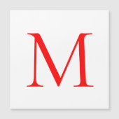 Initial letter red white monogrammed professional (Front)