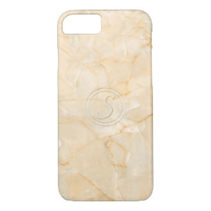Initial Letter S With Marble Print Effect iPhone 8/7 Case