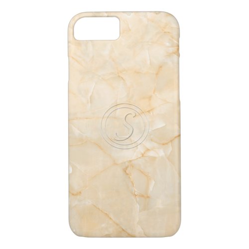 Initial Letter S With Marble Print Effect iPhone 87 Case