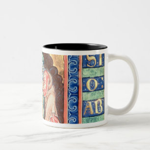 Initial Letter 'V' Visio Abdie Two-Tone Coffee Mug