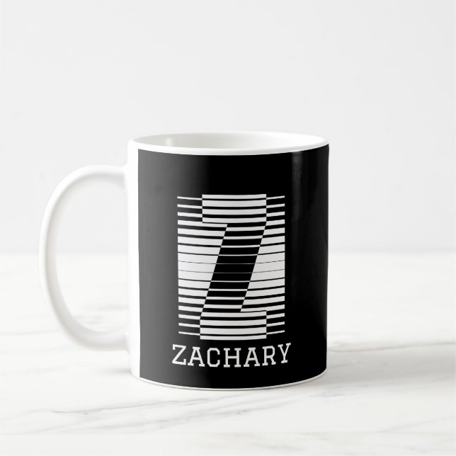  INITIAL LETTER Z - ALPHABET NAME Z  COFFEE MUG (Left)