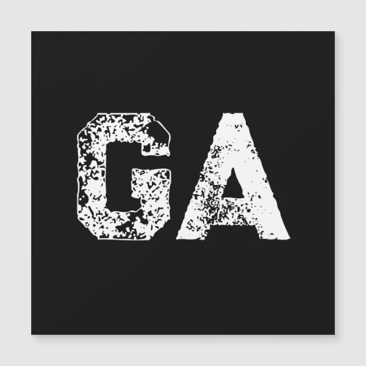 Initial Letters Monogram Black White Plain Simple (Front)
