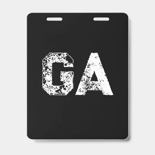 Initial Letters Monogram Black White Plain Simple Badge