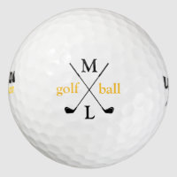 initial letters . personalized golf balls