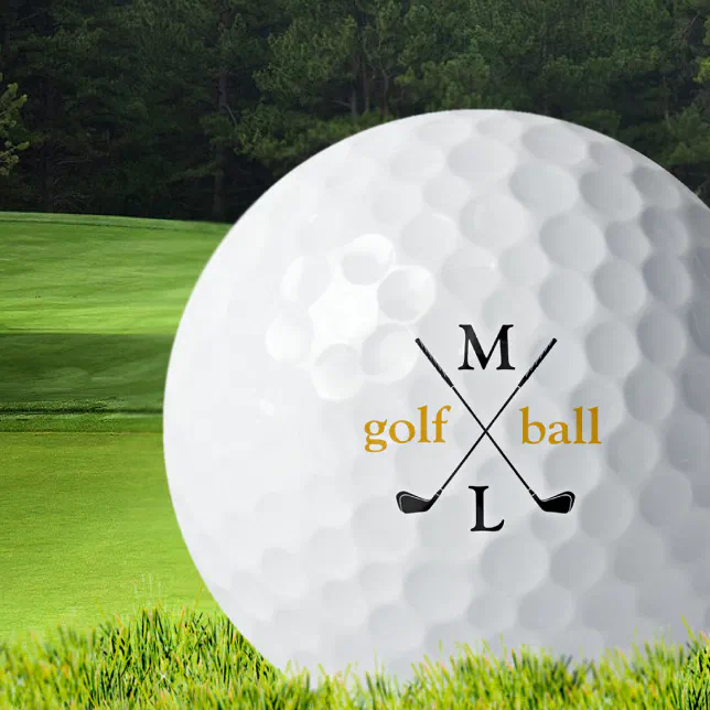 Initial letters . personalized golf balls Zazzle