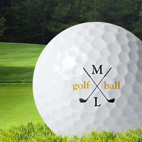 Initial letters  personalized golf balls