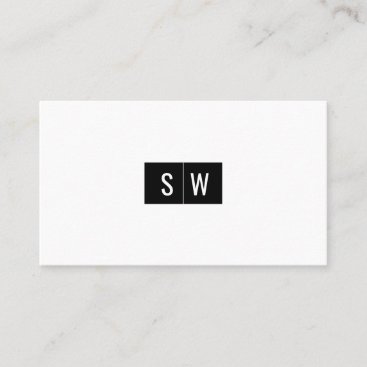 Initial Logo Minimal Modern Sleek Business Card