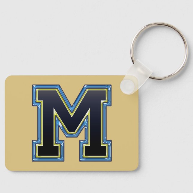 Initial M Keychain (Front)