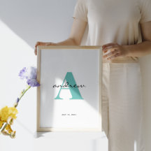 Initial Monogram Baby’s Nursery Child’s Room