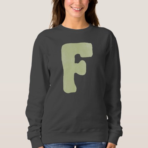 Initial monogram letter f personalized photo name  sweatshirt