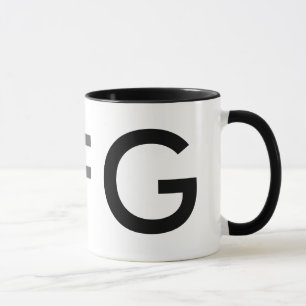 initial monogram name letters mug