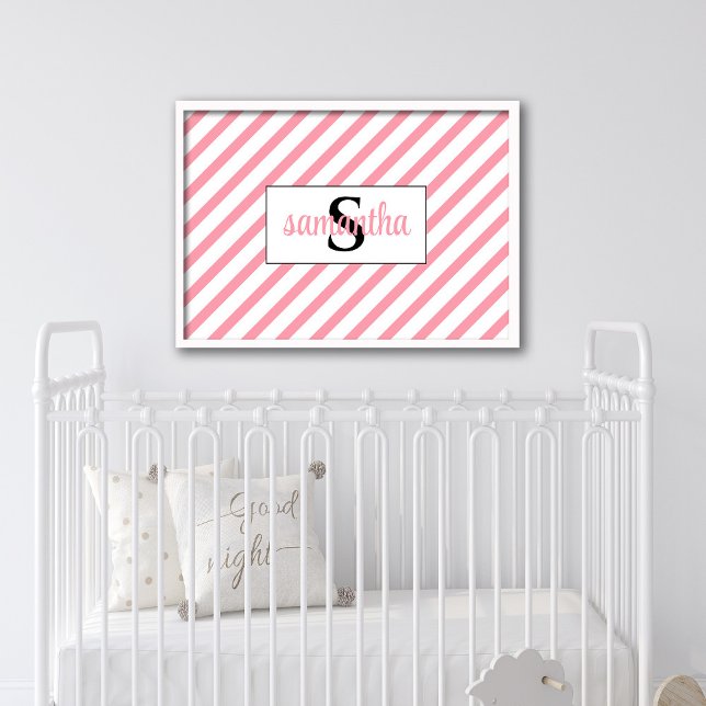 Initial Monogram Name Nursery Print (Creator Uploaded)