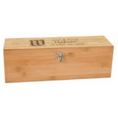 Initial Monogram Personalized Bamboo Wine Box (3/4)