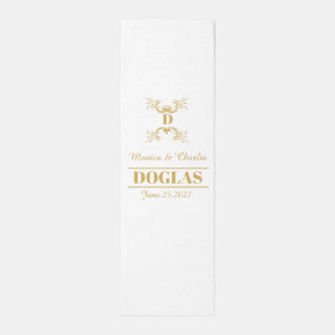 Initial Monogram Personalized Wedding Aisle Runner