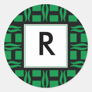 Initial Monogram Stickers