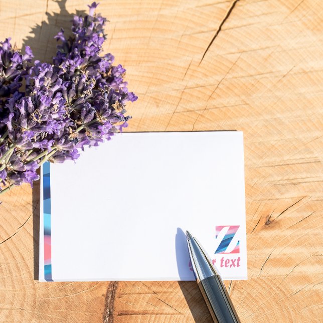 Initial monogram Z coral blue gradient Notes (Creator Uploaded)