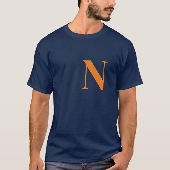 Initial Monogrammed Handwritten Own Name T-Shirt (Front)
