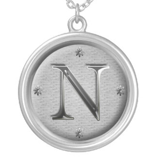initial N necklace