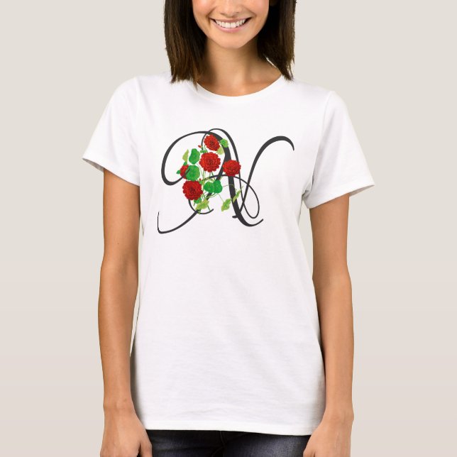 Initial N, Vintage Nasturtium T-Shirt (Front)
