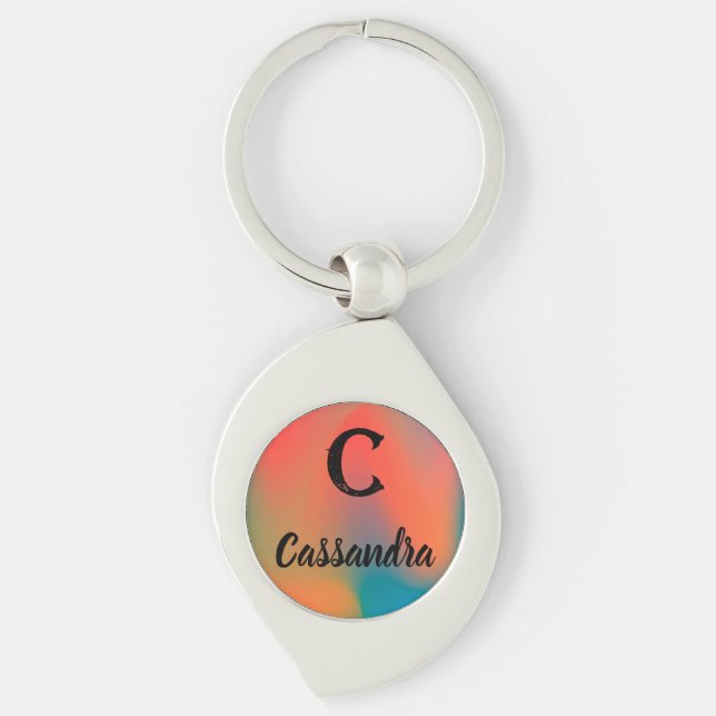 Initial & Name Keychain (Front)