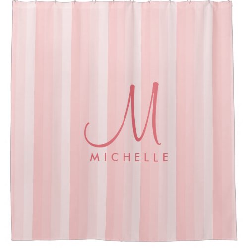 Initial Name Monogram Template Modern Elegant Shower Curtain