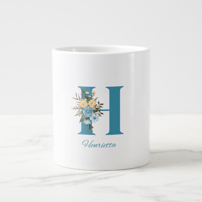 Initial Name Mug | Custom Letter Coffee Mug (Front)