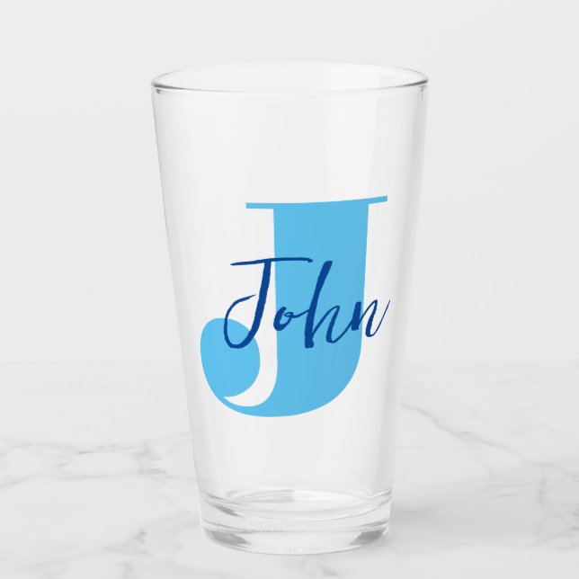Initial + Name Personalized - Easy to Customize - Glass (Front)