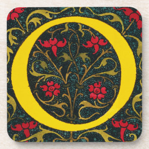 INITIAL O, 1520. BEVERAGE COASTER