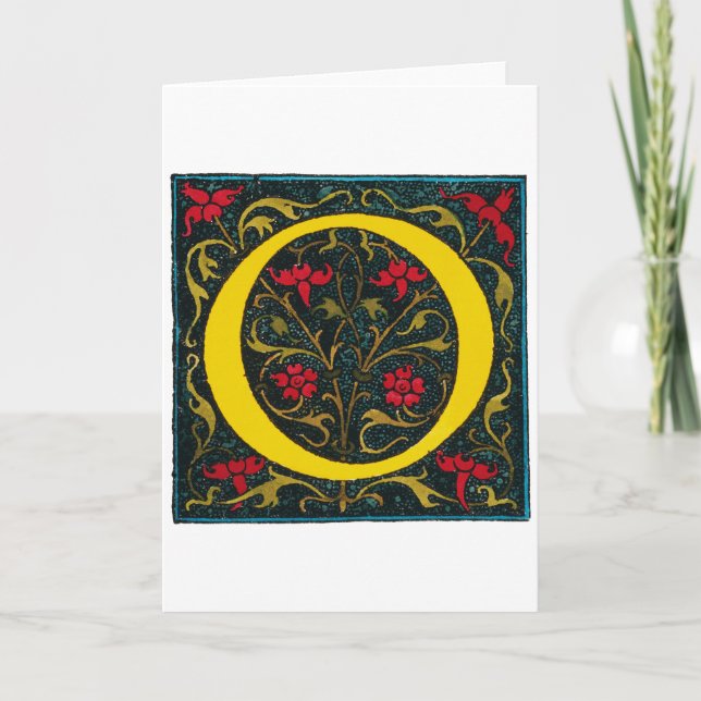 INITIAL O, 1520. NOTE CARD (Front)