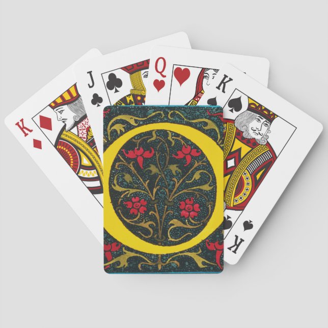 INITIAL O, 1520. POKER CARDS (Back)