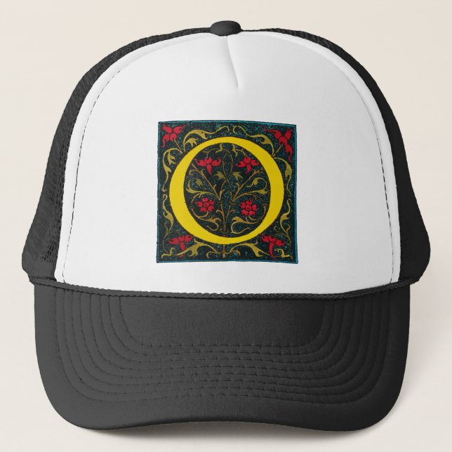 INITIAL O, 1520. TRUCKER HAT (Front)