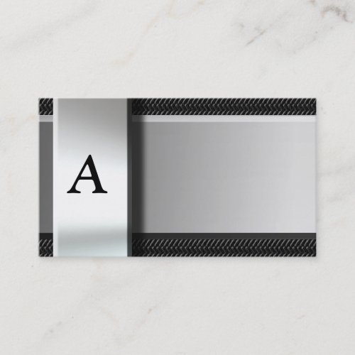 Initial On Metal Carbon Fiber Business Cards