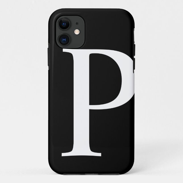 Initial P iPhone Case (Back)