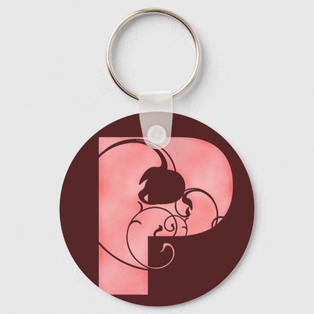 Initial P Keychain (Front)