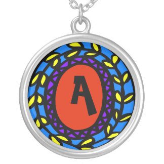 Initial, Personalize, Add text Silver Plated Necklace