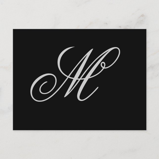 Initial personalized custom postcard (Front)