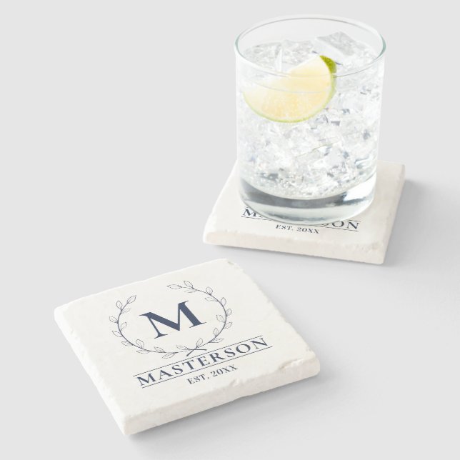Initial Personalized Stone Coaster (Side)