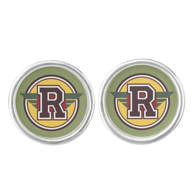 Initial "R" Cufflinks (Front)