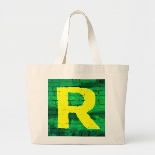 Initial R Large Tote Bag