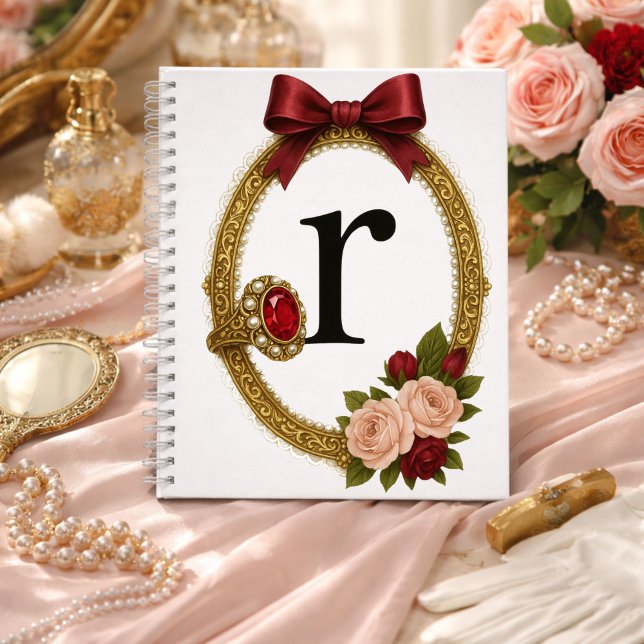 Initial R Special Gift Elegant Regency Notebook (Creator Uploaded)