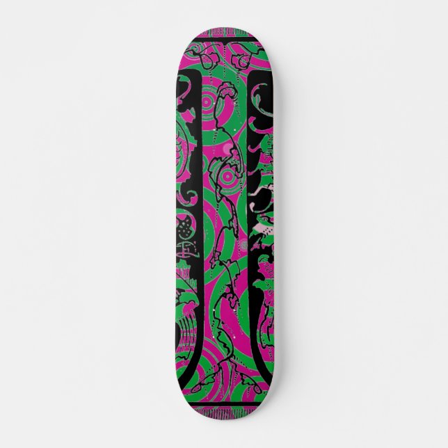 Initial Skateboard Deck (Front)