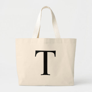 Initial T Jumbo Tote Bag