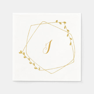 Initial Wedding Reception Napkin
