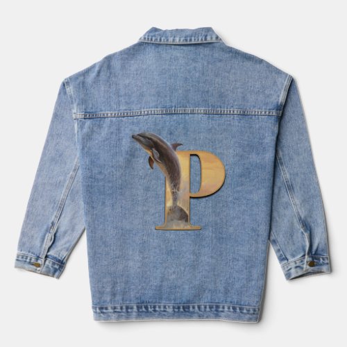 Initial With An Animal Denim Jacket