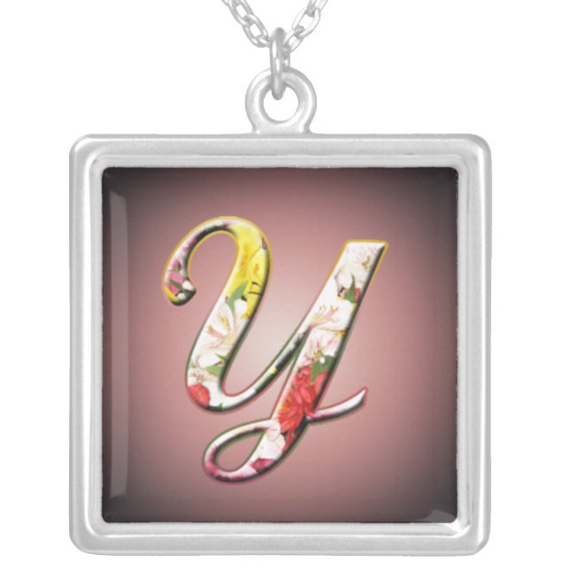 Initial Y Monogram Necklace (Front)
